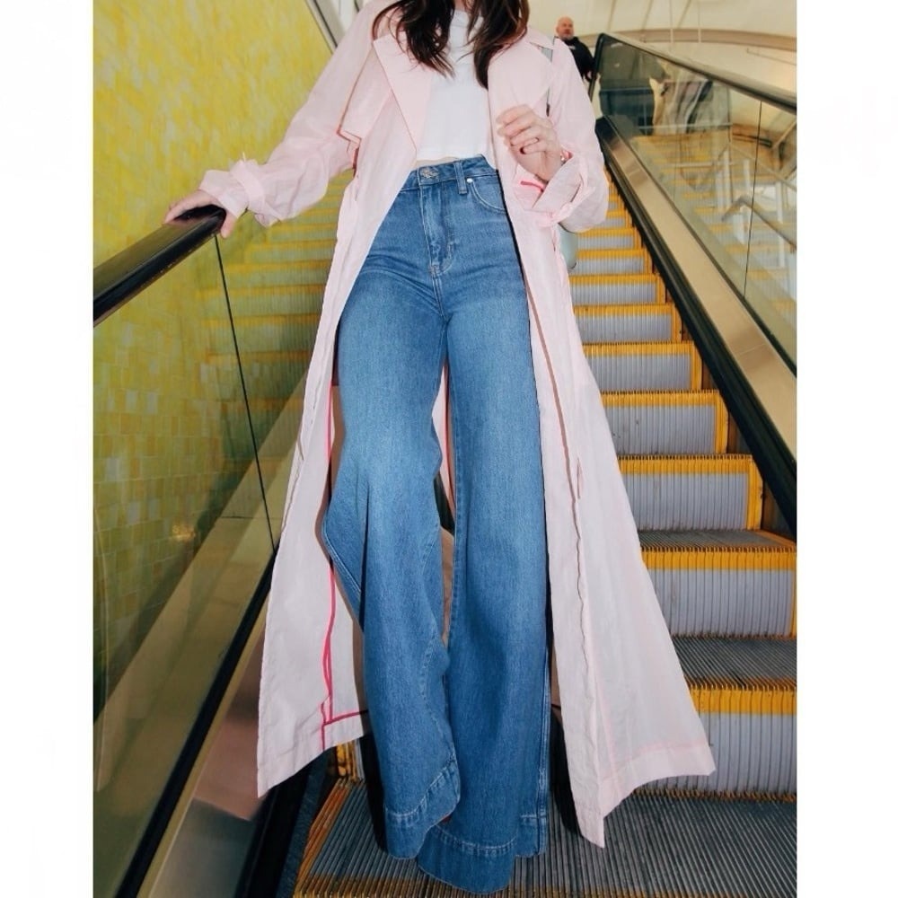 NEW Derek Lam 10 Crosby Lexis Trench Coat Pink Dogwood - Picture 4 of 10